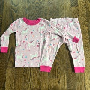 Moon and Back unicorn pajamas 2T